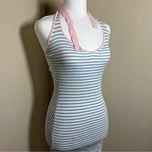 Frankie's Bikinis Dolly Knit Mini Dress in Cloudstripe